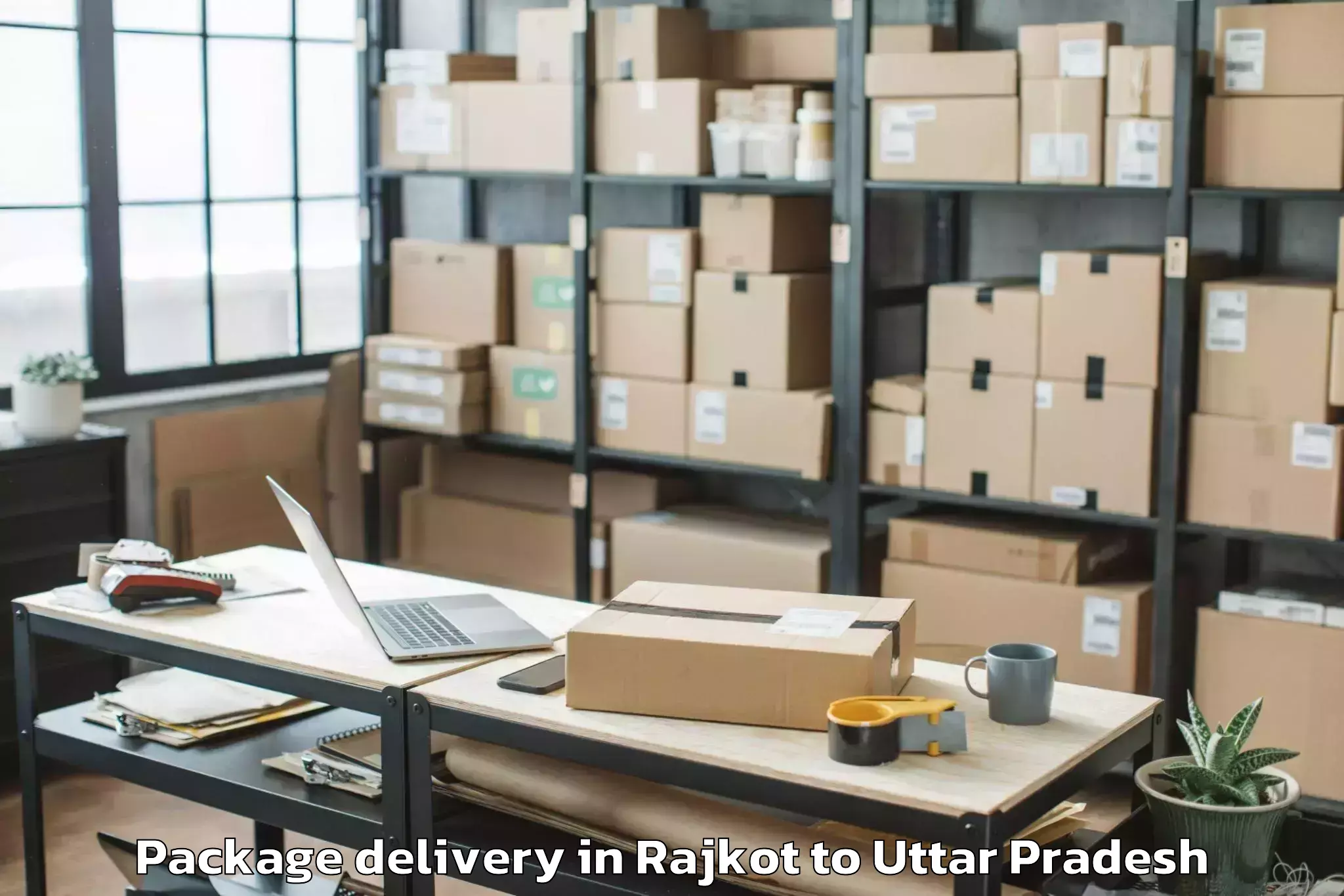 Hassle-Free Rajkot to Bahraigh Package Delivery